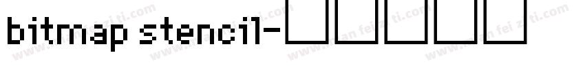 bitmap stencil字体转换
